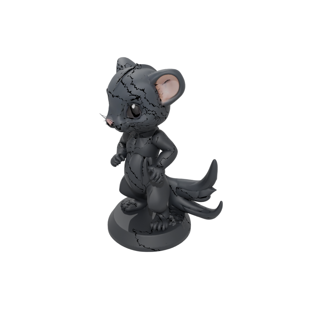Obsidian Chibi Flexi Ferret