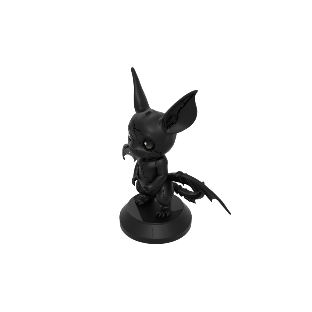 Obsidian Chibi Flexi Fruit Bat