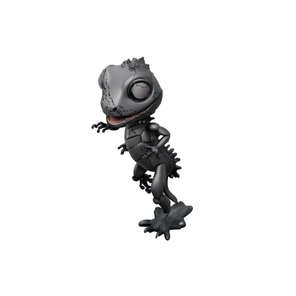 Obsidian Chibi Flexi Gecko