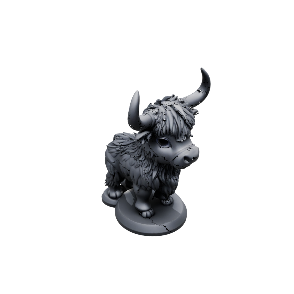 Obsidian Chibi Flexi Highland Cow