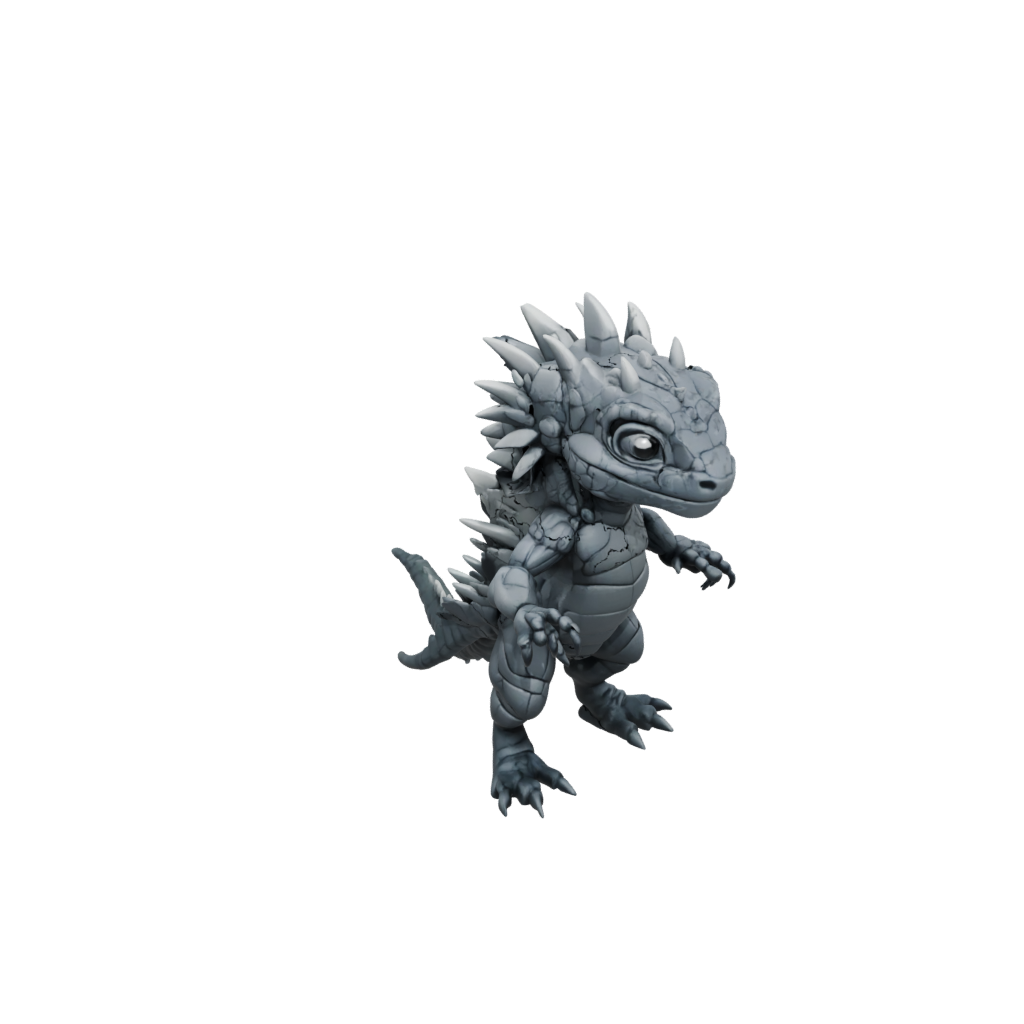 Obsidian Chibi Flexi Iguana
