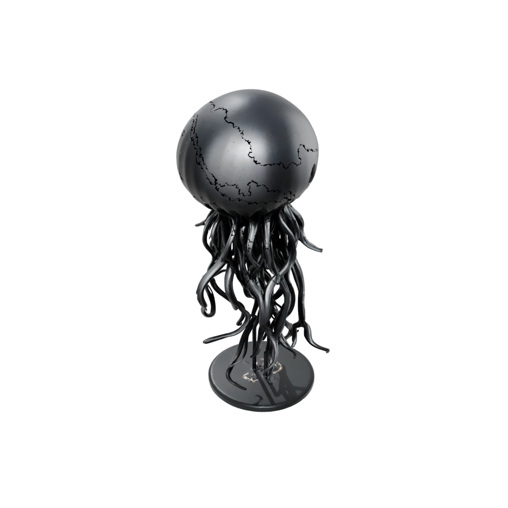 Obsidian Chibi Flexi Jellyfish