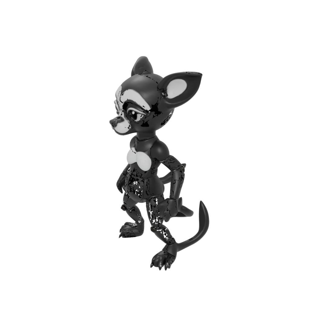 Obsidian Chibi Flexi Lemur