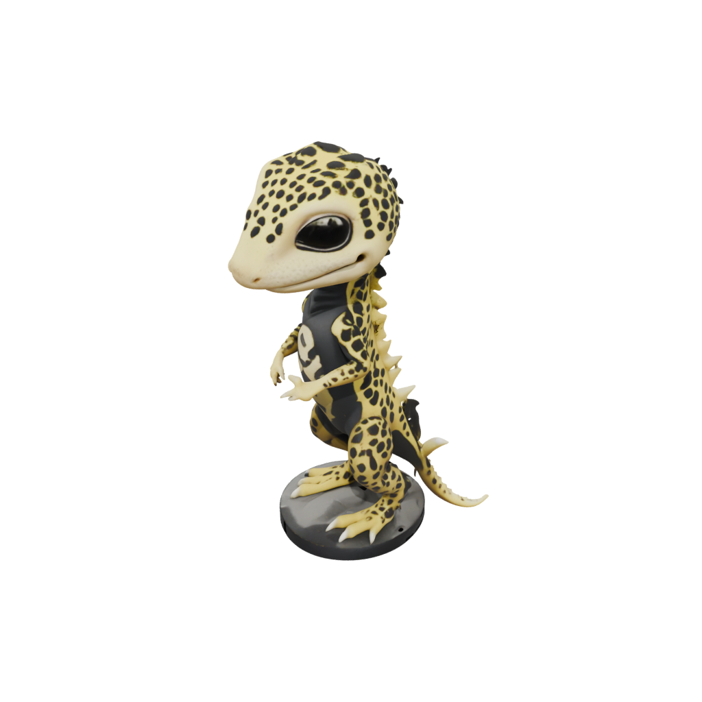 Obsidian Chibi Flexi Leopard Gecko