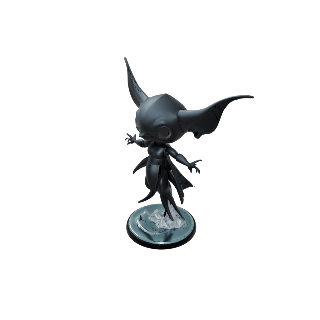 Obsidian Chibi Flexi Manta Ray