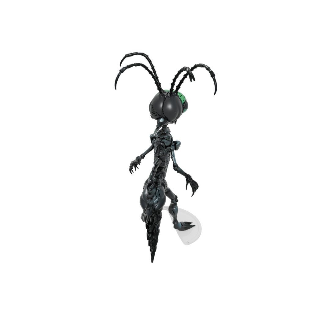 Obsidian Chibi Flexi Mantis Shrimp