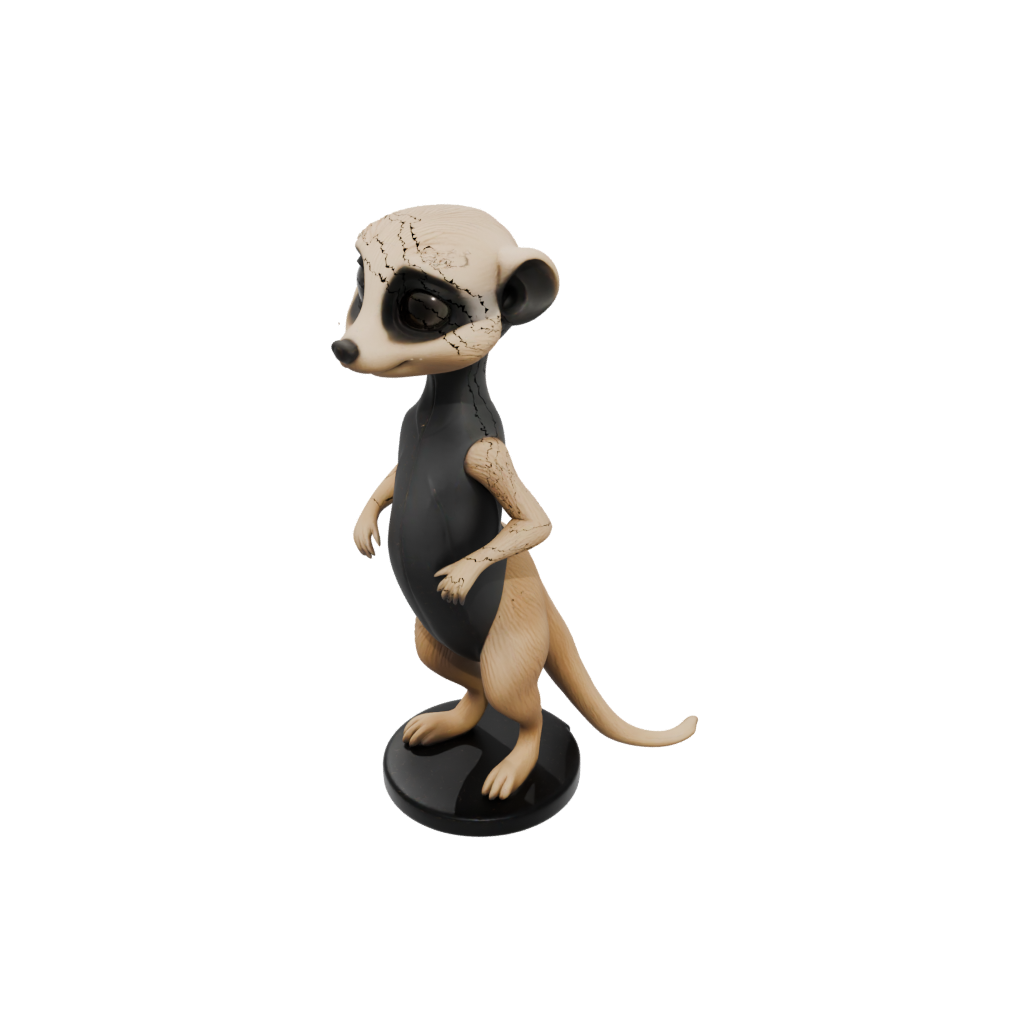Obsidian Chibi Flexi Meerkat
