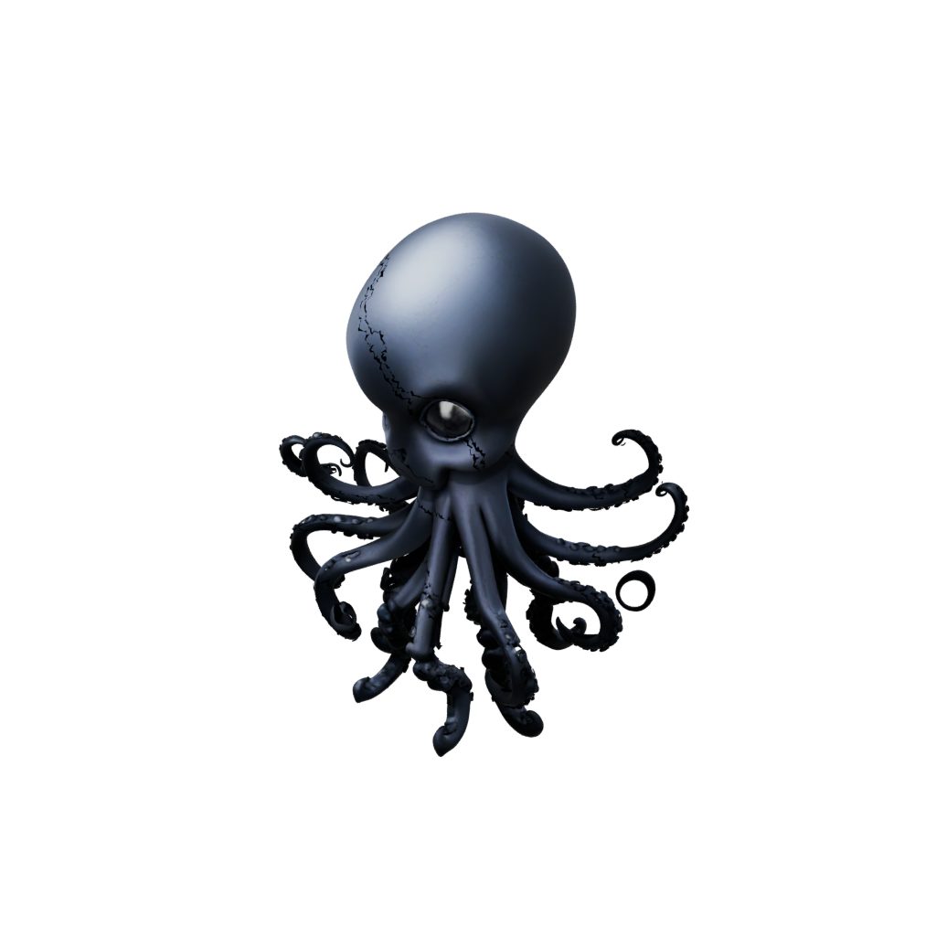 Obsidian Chibi Flexi Octopus