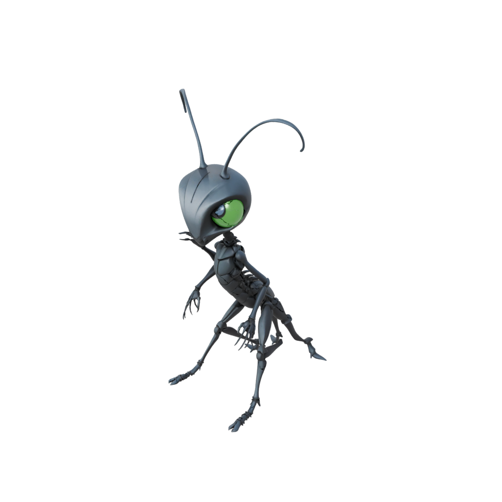 Obsidian Chibi Flexi Praying Mantis