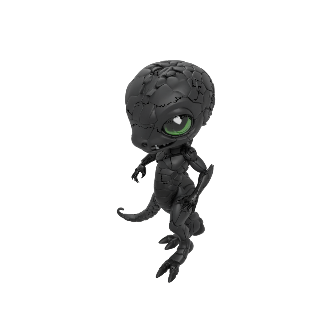 Obsidian Chibi Flexi Rattlesnake