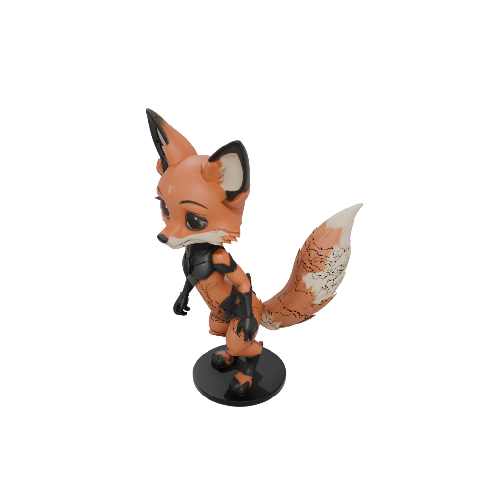 Obsidian Chibi Flexi Red Fox