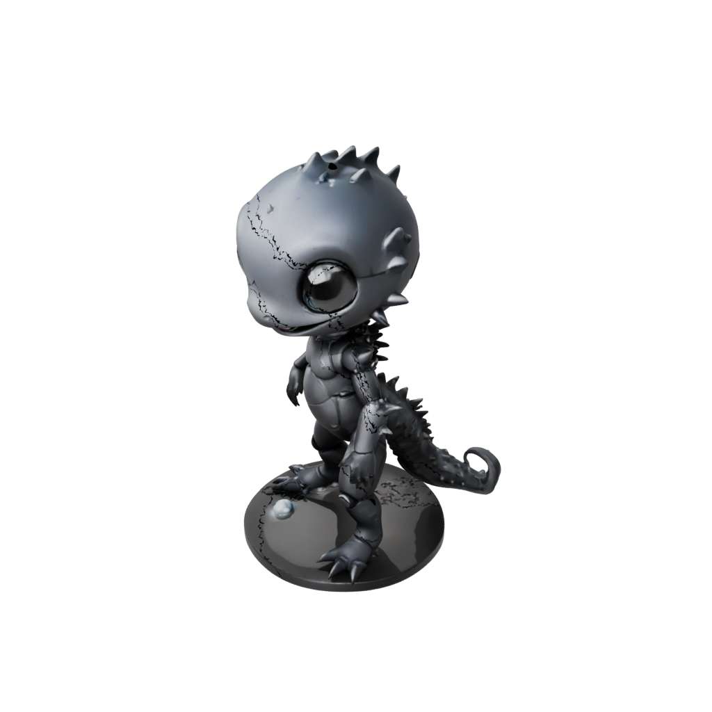 Obsidian Chibi Flexi Salamander