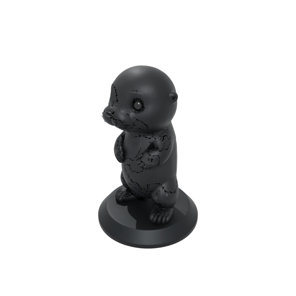 Obsidian Chibi Flexi Sea Otter