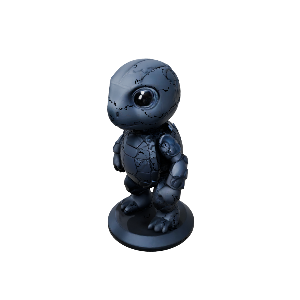 Obsidian Chibi Flexi Sea Turtle