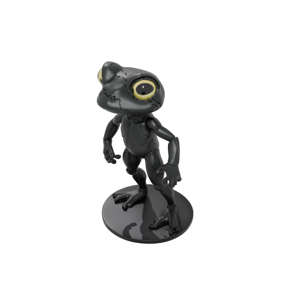 Obsidian Chibi Flexi Tree Frog