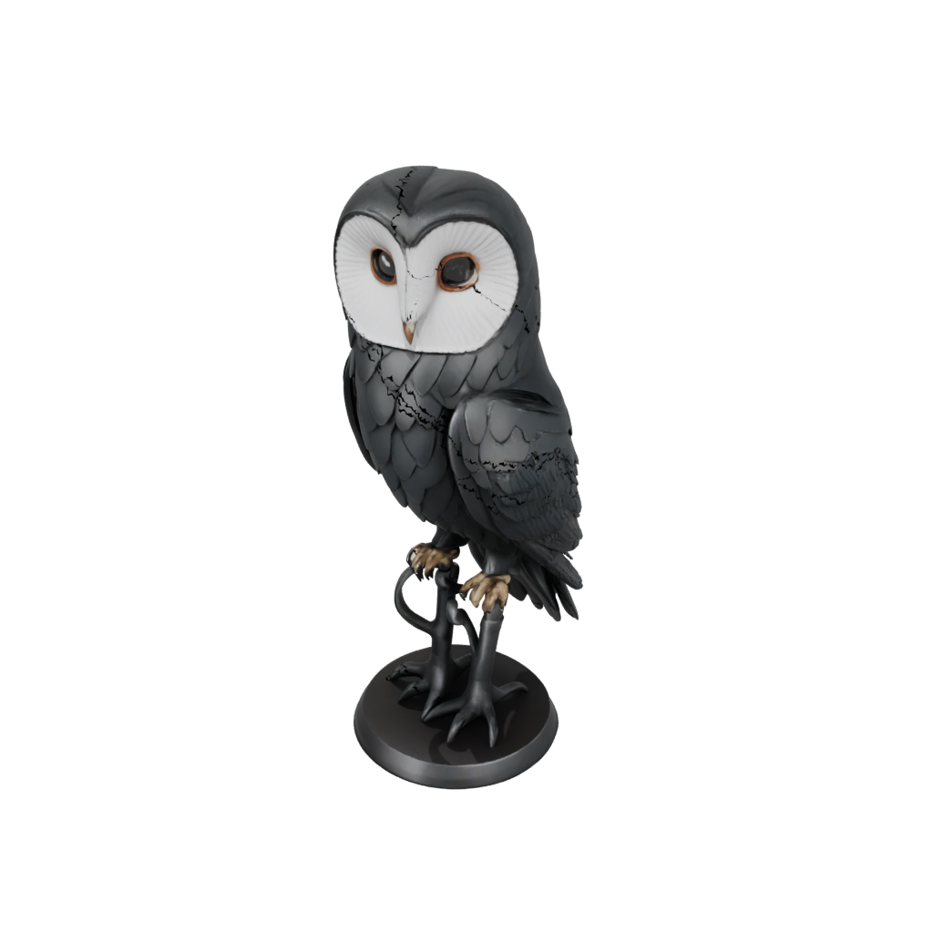 Obsidian Flexi Barn Owl