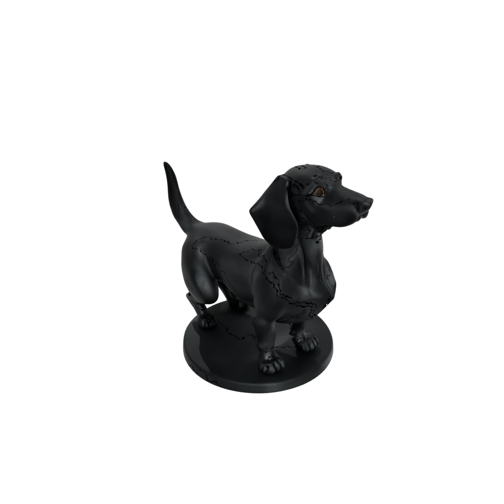 Obsidian Flexi Dachshund Dog