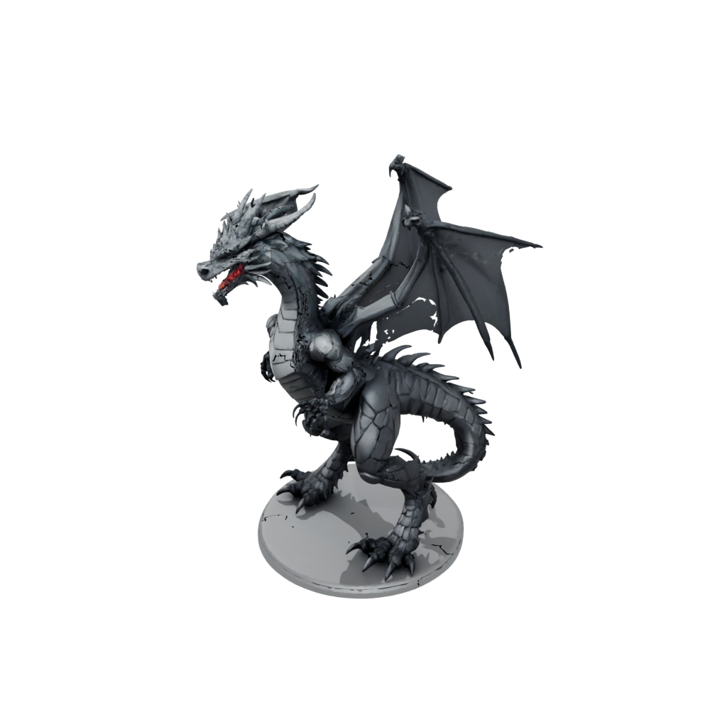 Obsidian Flexi Dragon