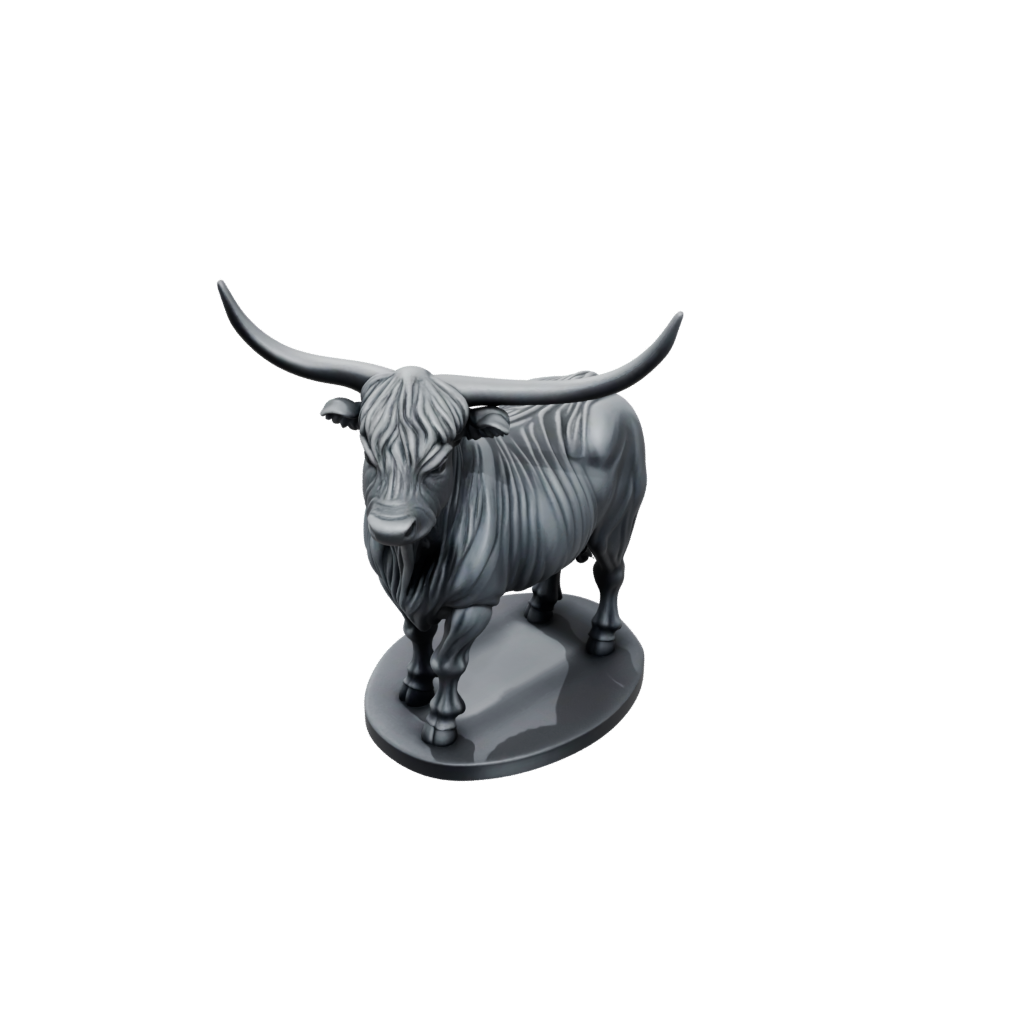 Obsidian Flexi Highland Cow
