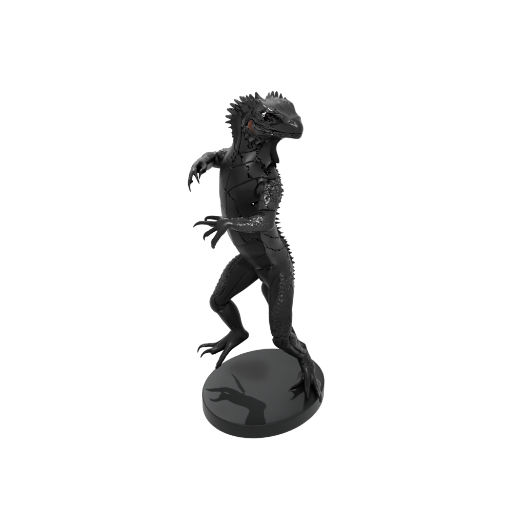 Obsidian Flexi Iguana