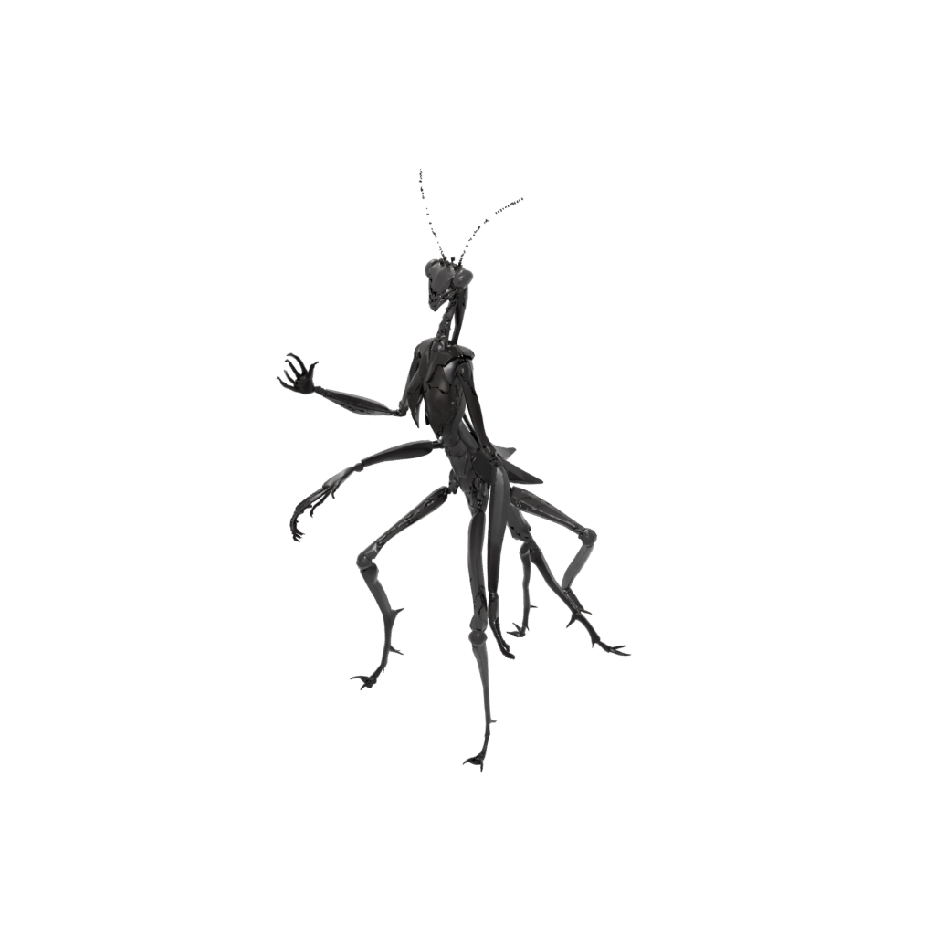 Obsidian Flexi Praying Mantis