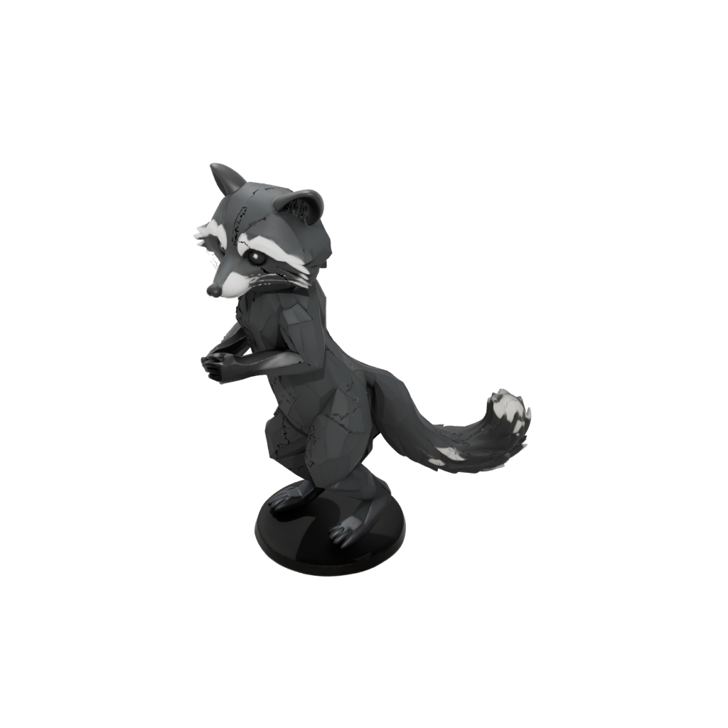 Obsidian Flexi Raccoon