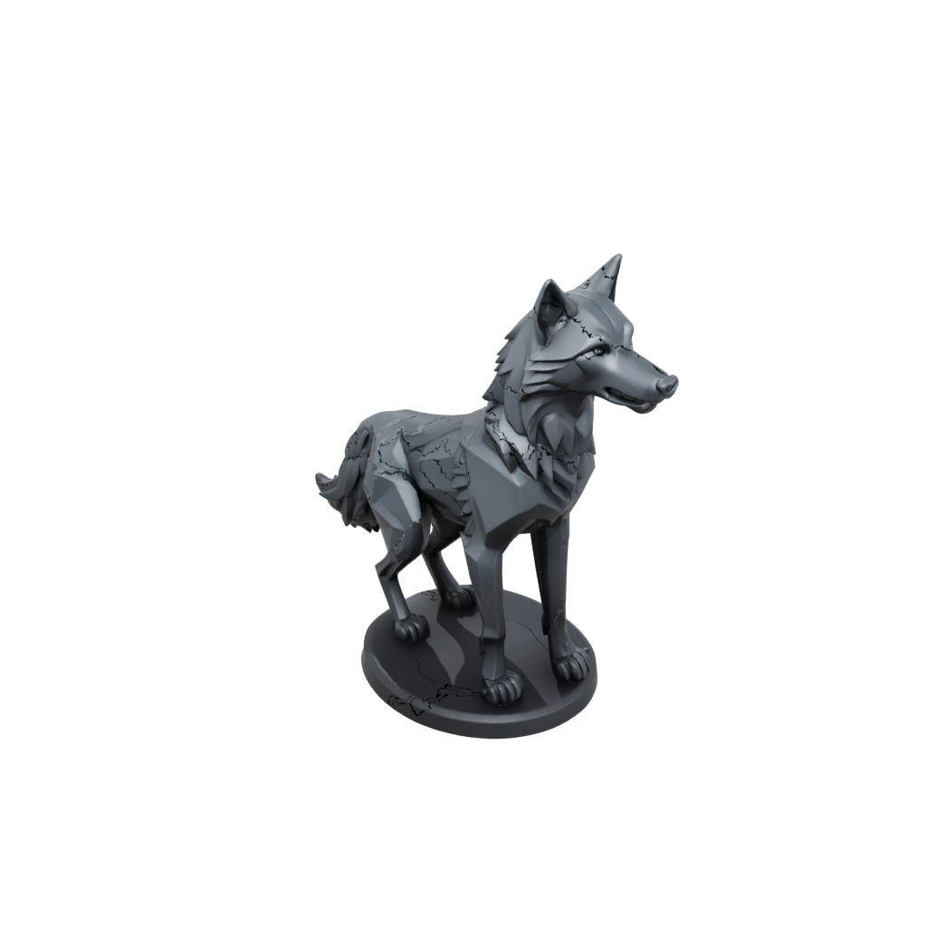 Obsidian Flexi Wolf Pup