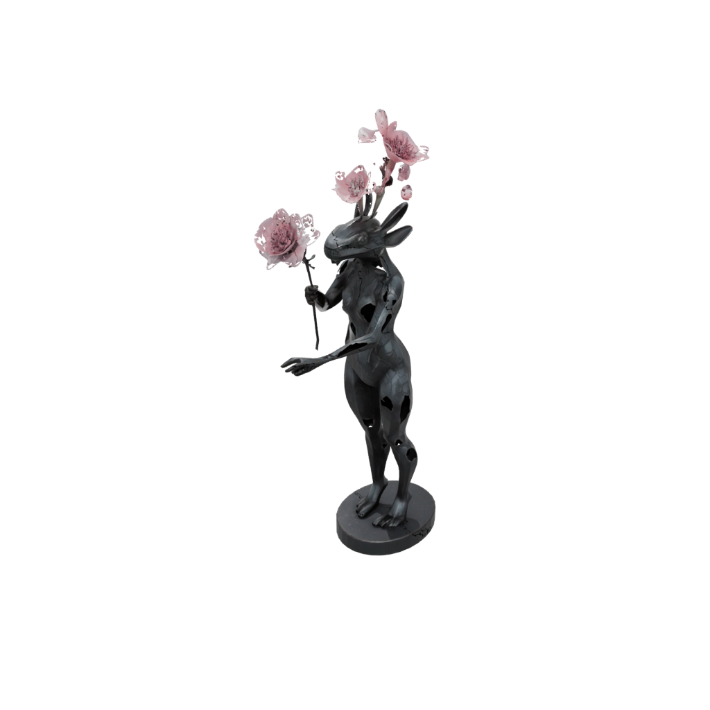 Obsidian Floral Flexi Axolotl