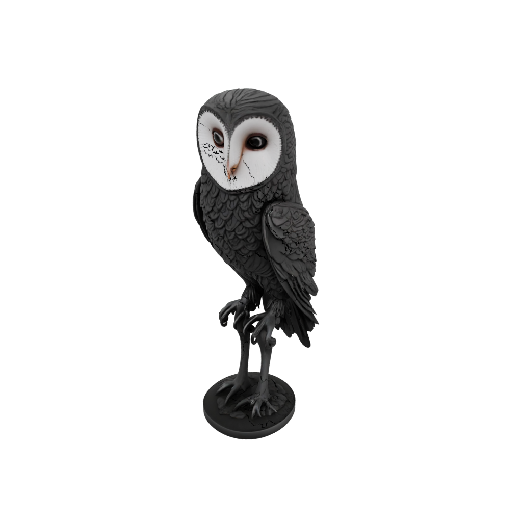 Obsidian Floral Flexi Barn Owl