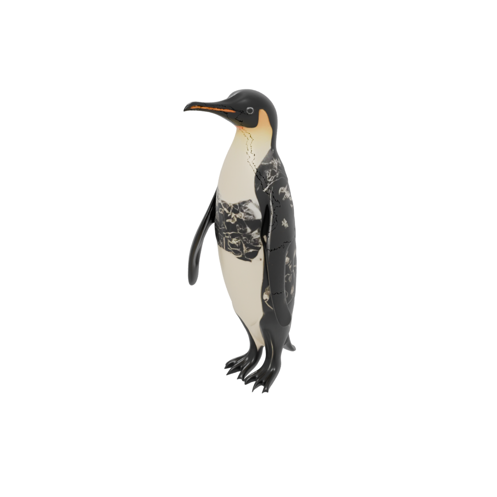 Obsidian Floral Flexi Emperor Penguin