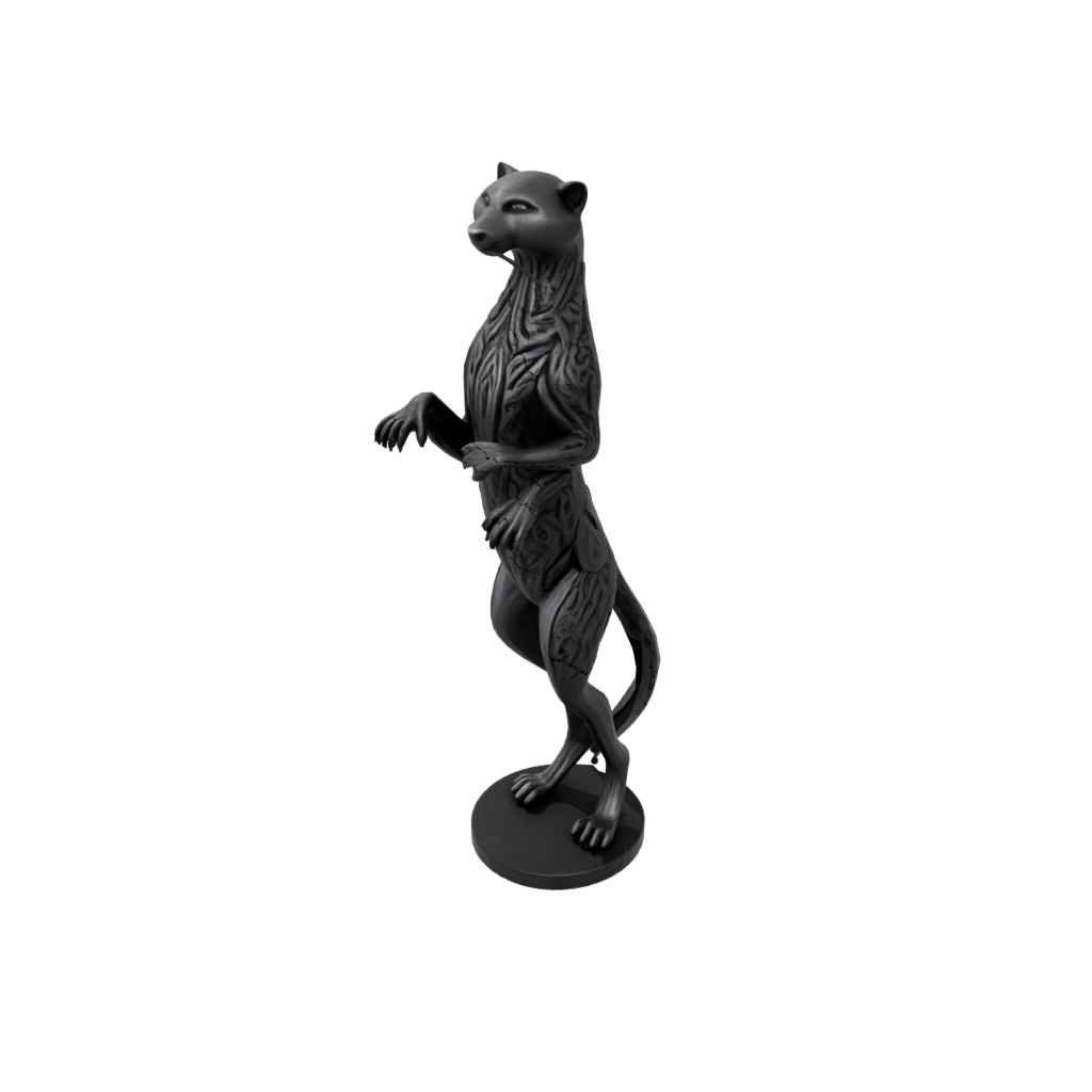 Obsidian Floral Flexi Ferret
