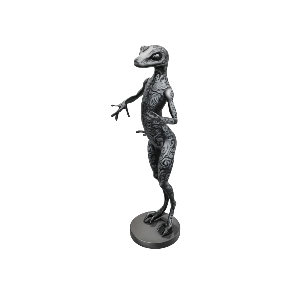 Obsidian Floral Flexi Gecko