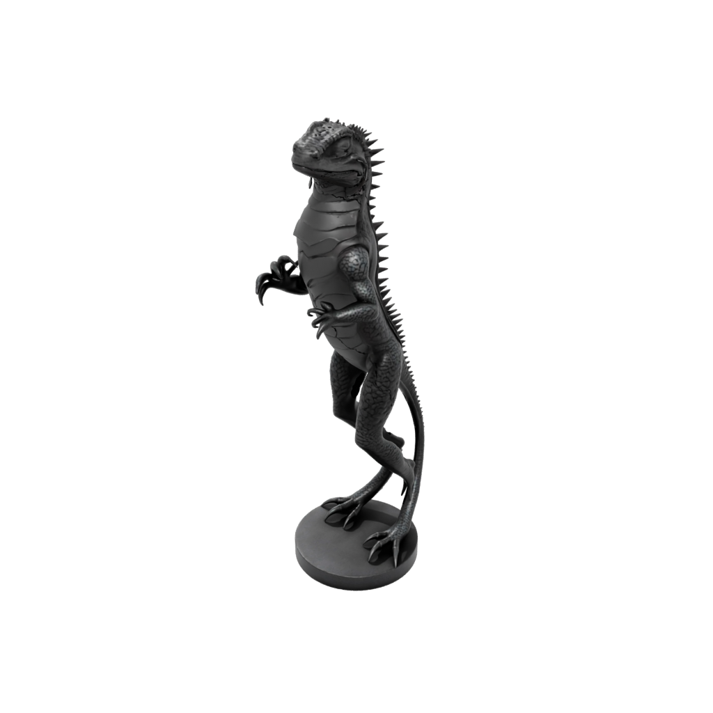 Obsidian Floral Flexi Iguana