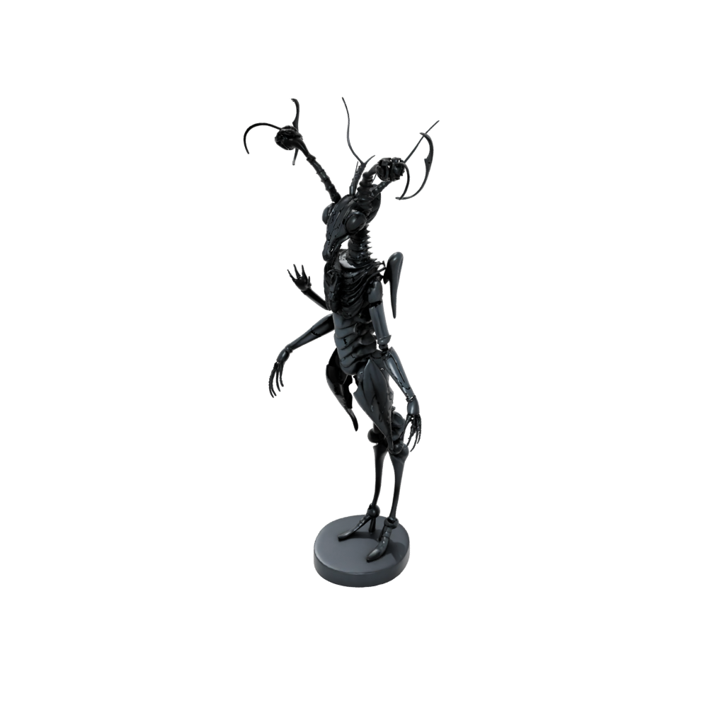 Obsidian Floral Flexi Mantis Shrimp