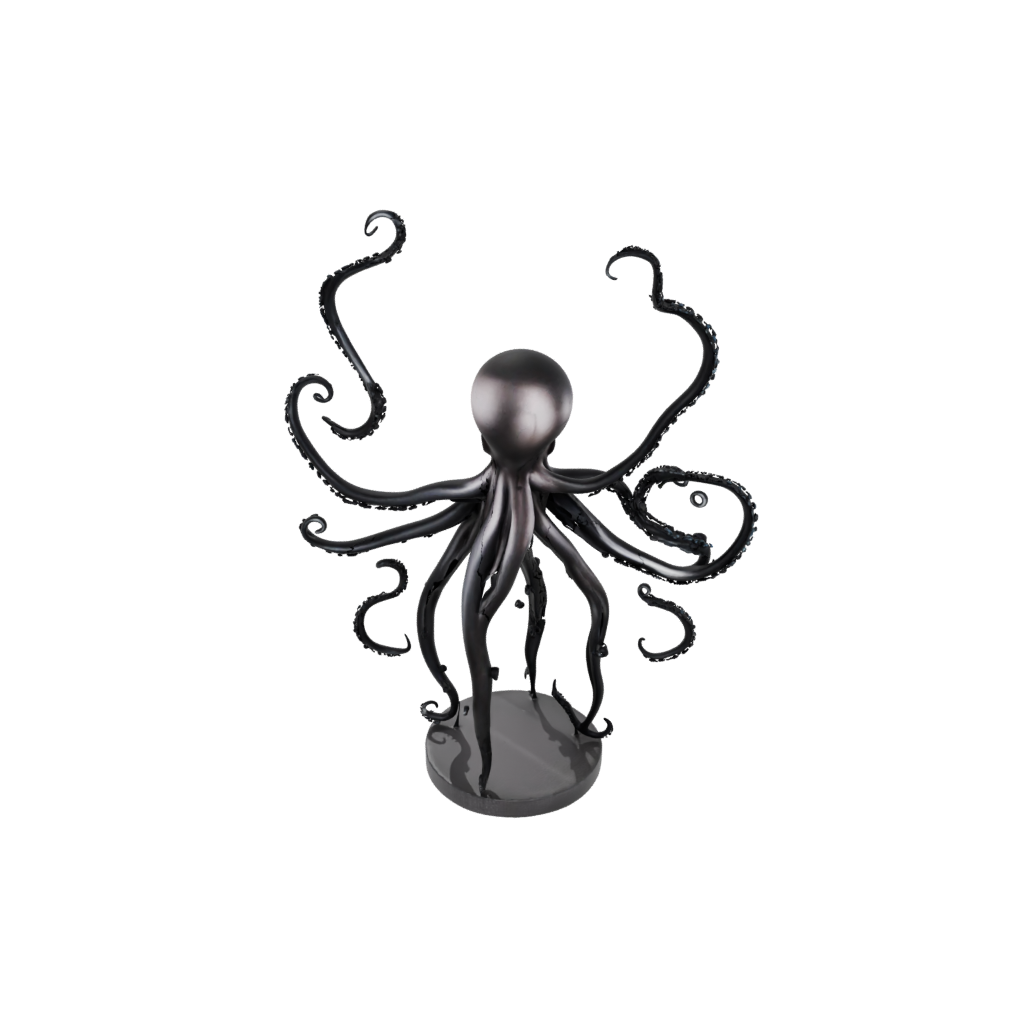 Obsidian Floral Flexi Octopus
