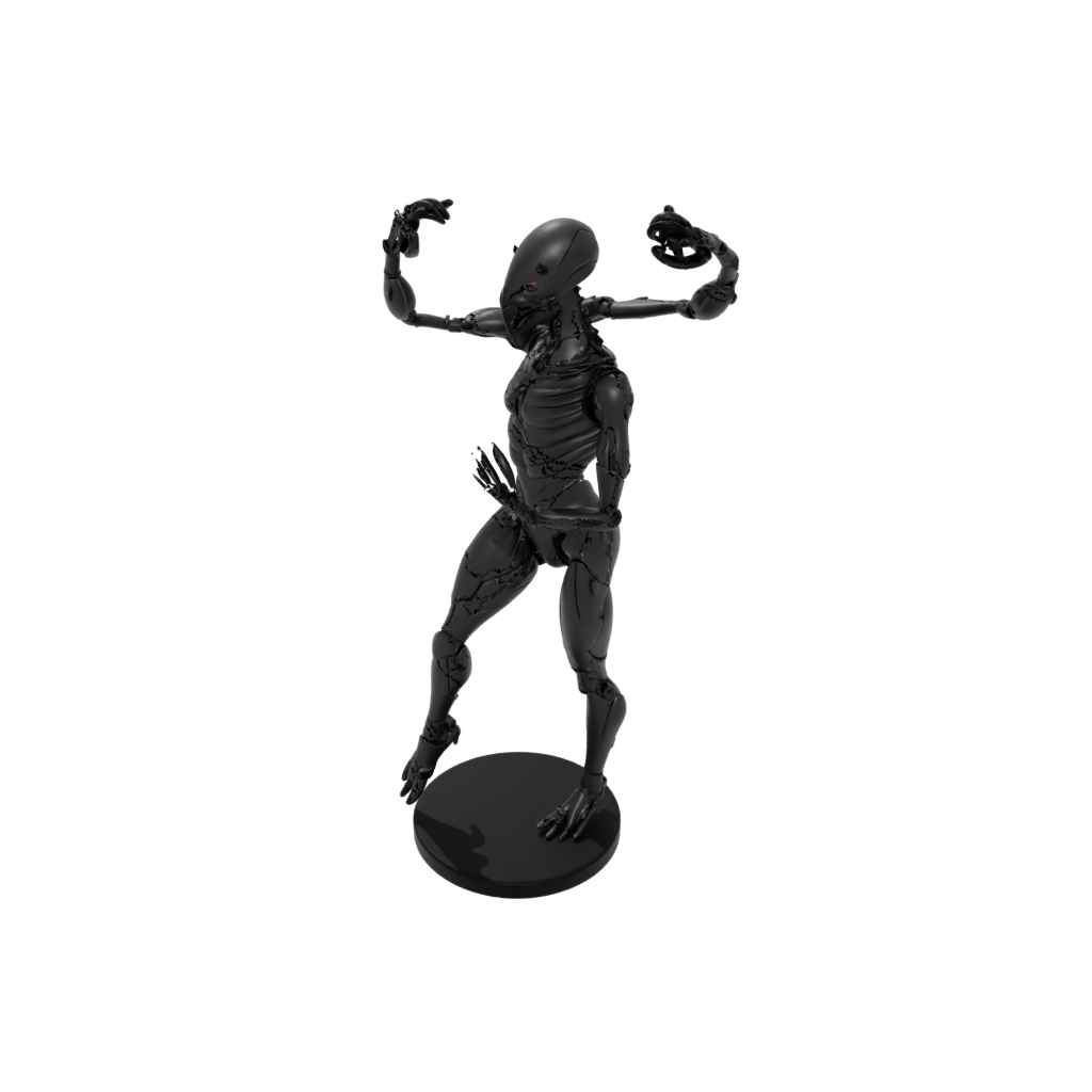 Obsidian Floral Flexi Scorpion