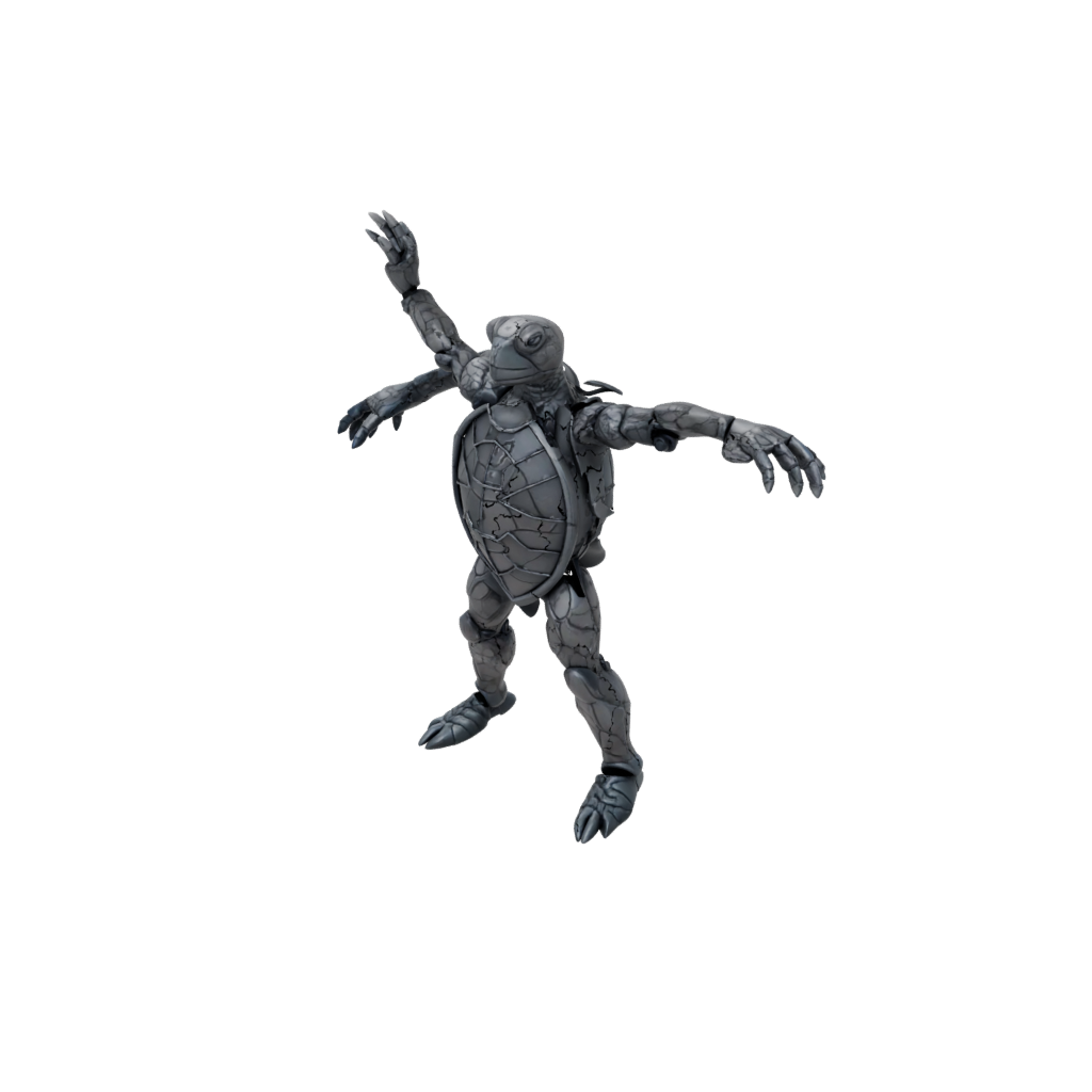 Obsidian Floral Flexi Sea Turtle