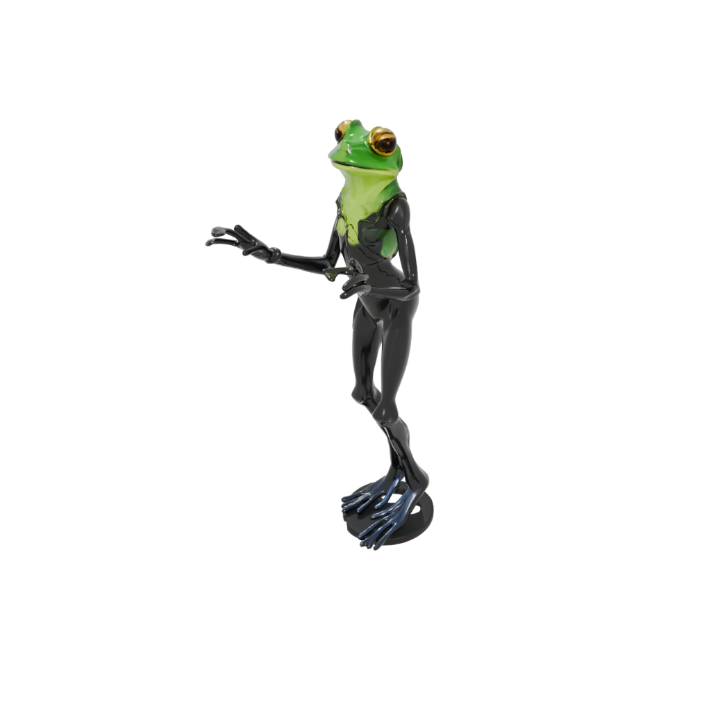 Obsidian Floral Flexi Tree Frog