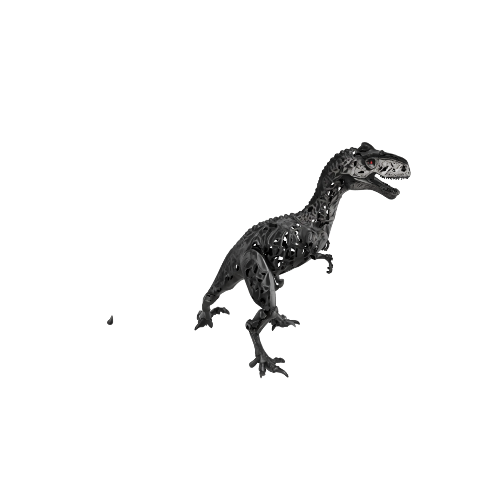 Obsidian Floral Flexi Tyrannosaurus Rex