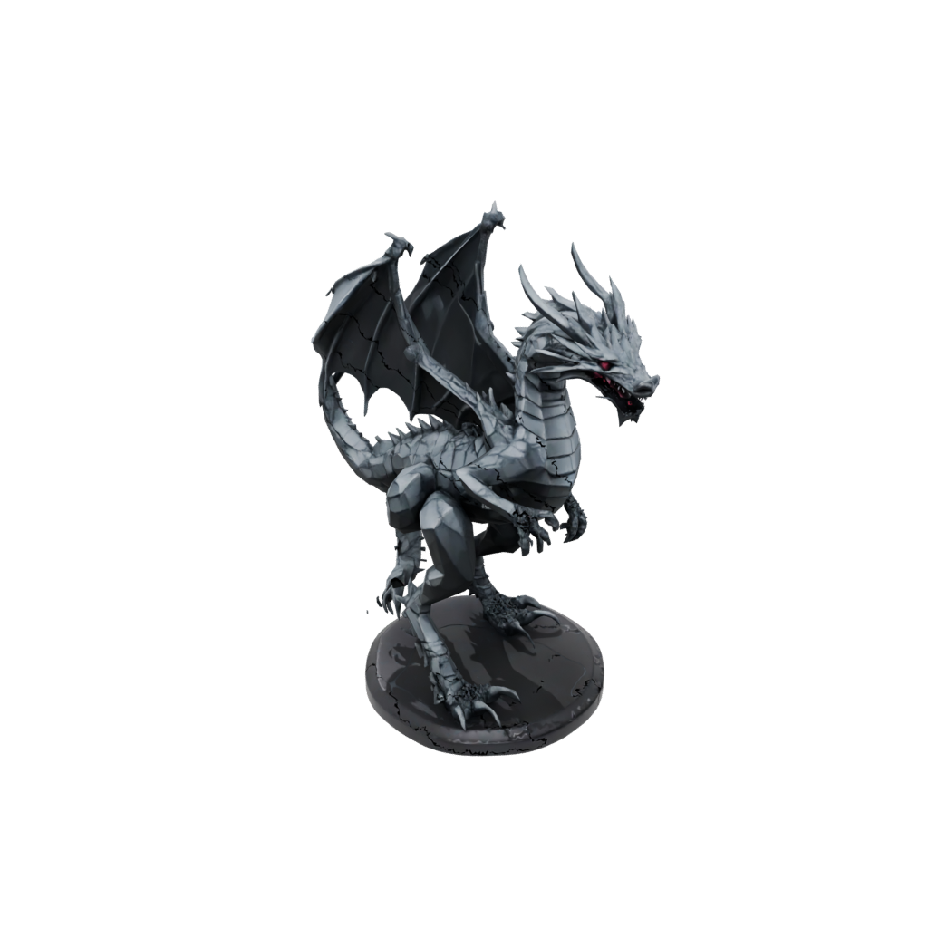 Obsidian Geo Flexi Dragon