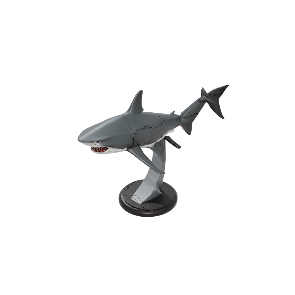 Obsidian Geo Flexi Great White Shark