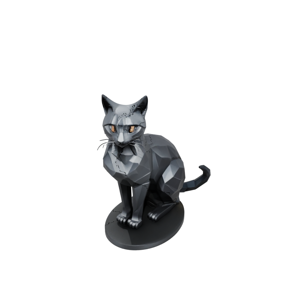 Obsidian Geo Flexi Tabby Cat