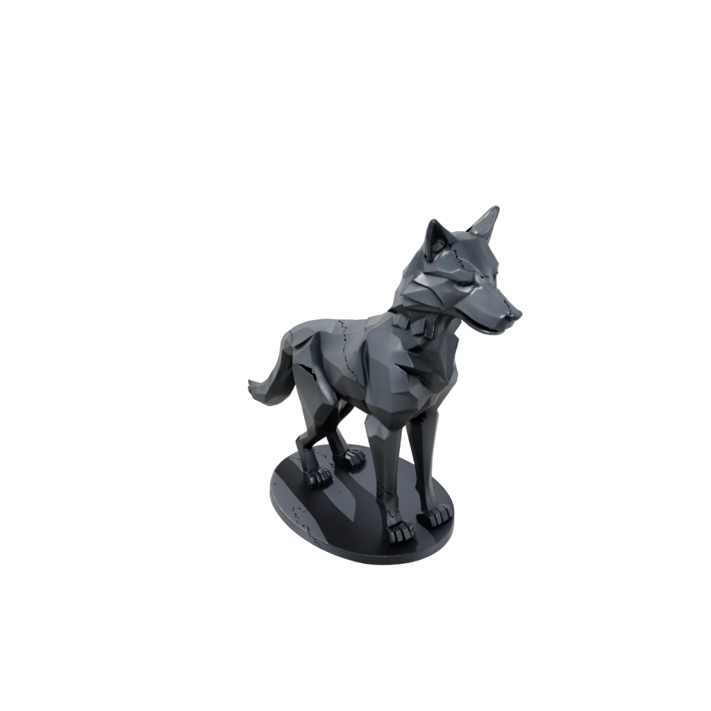 Obsidian Geo Flexi Wolf Pup
