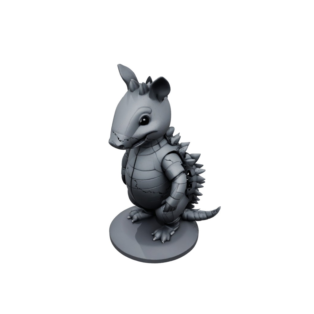 Obsidian Kawaii Flexi Armadillo