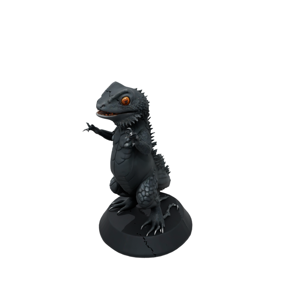 Obsidian Kawaii Flexi Bearded Dragon