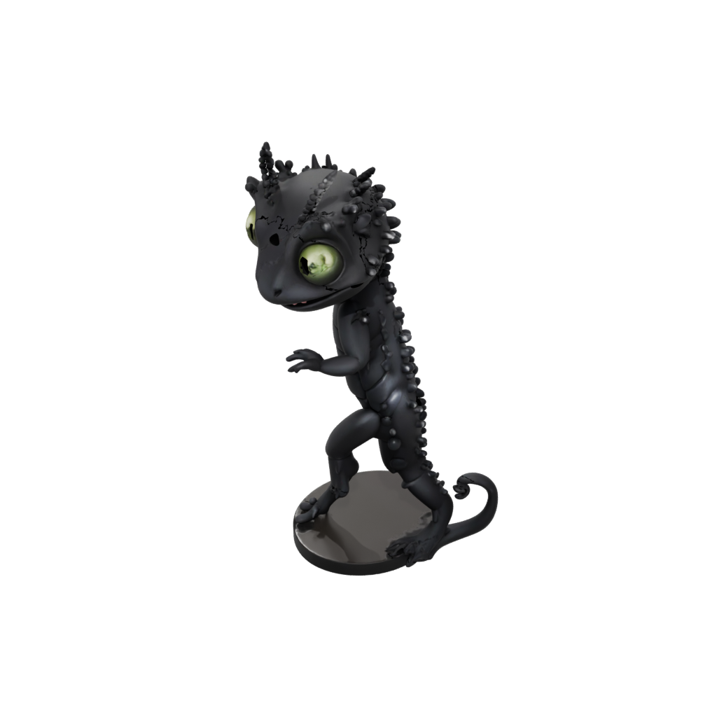 Obsidian Kawaii Flexi Chameleon