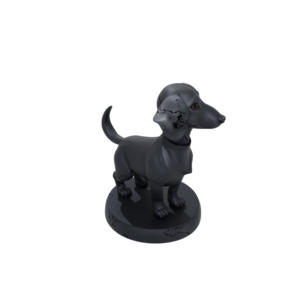 Obsidian Kawaii Flexi Dachshund Dog