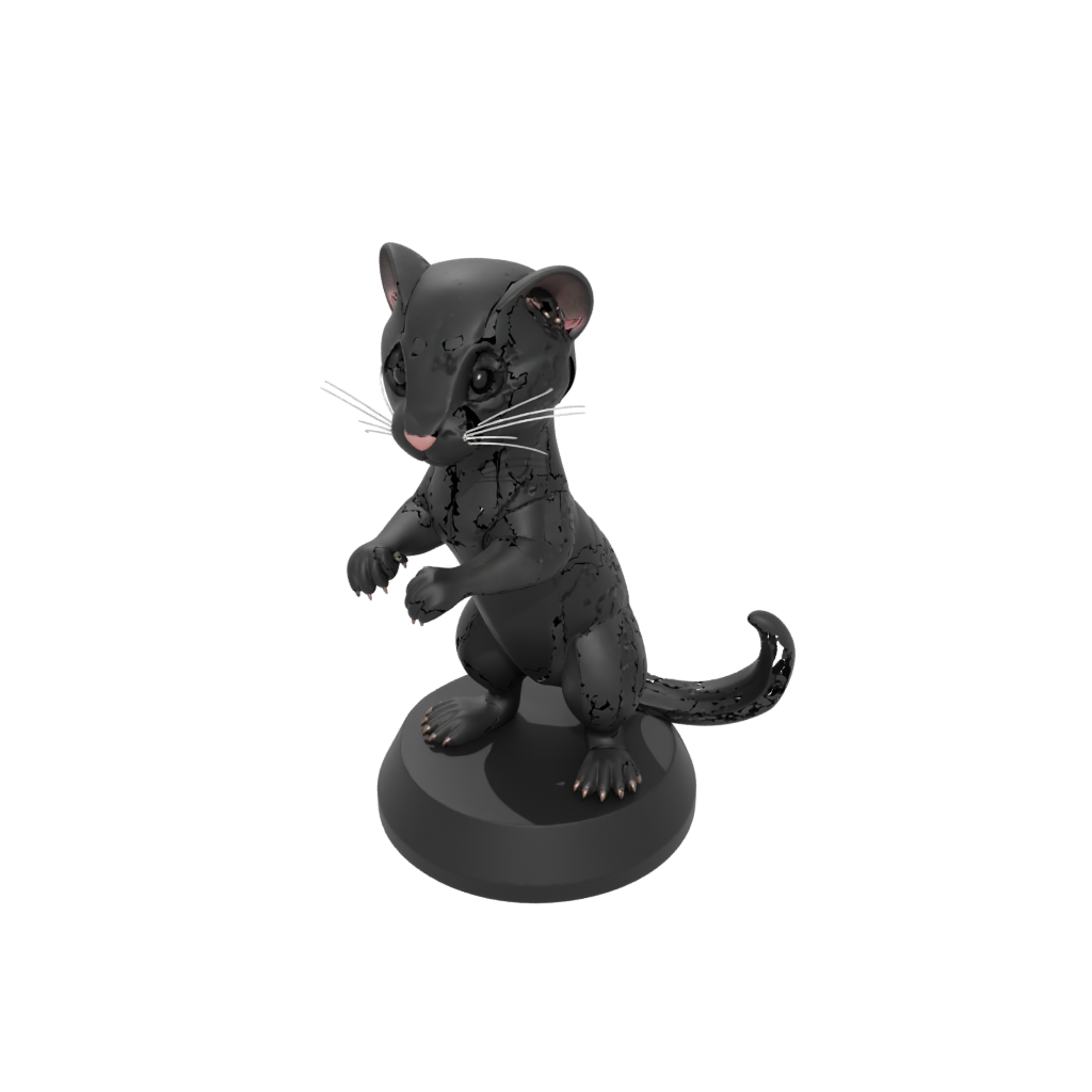 Obsidian Kawaii Flexi Ferret