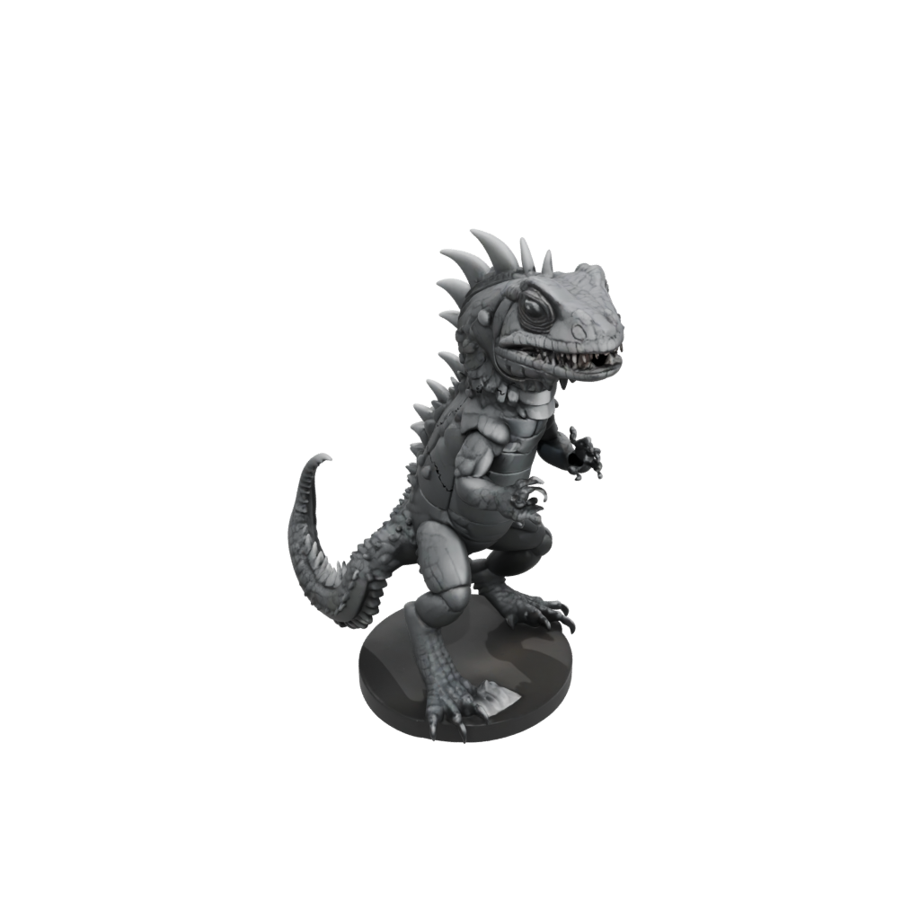 Obsidian Kawaii Flexi Iguana