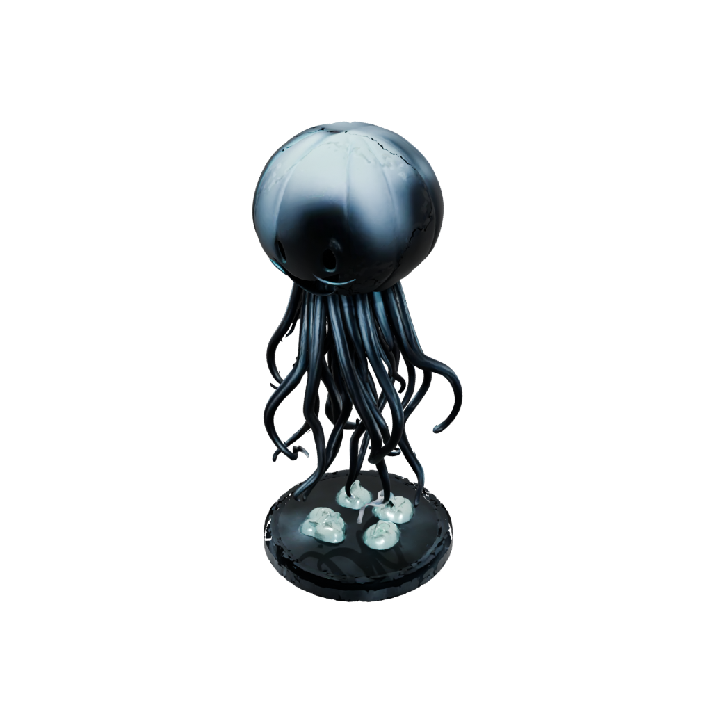 Obsidian Kawaii Flexi Jellyfish